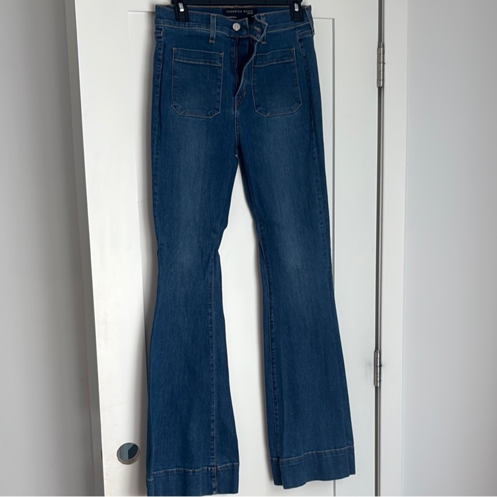 Veronica Beard Sheridan Bell Bottom Jeans